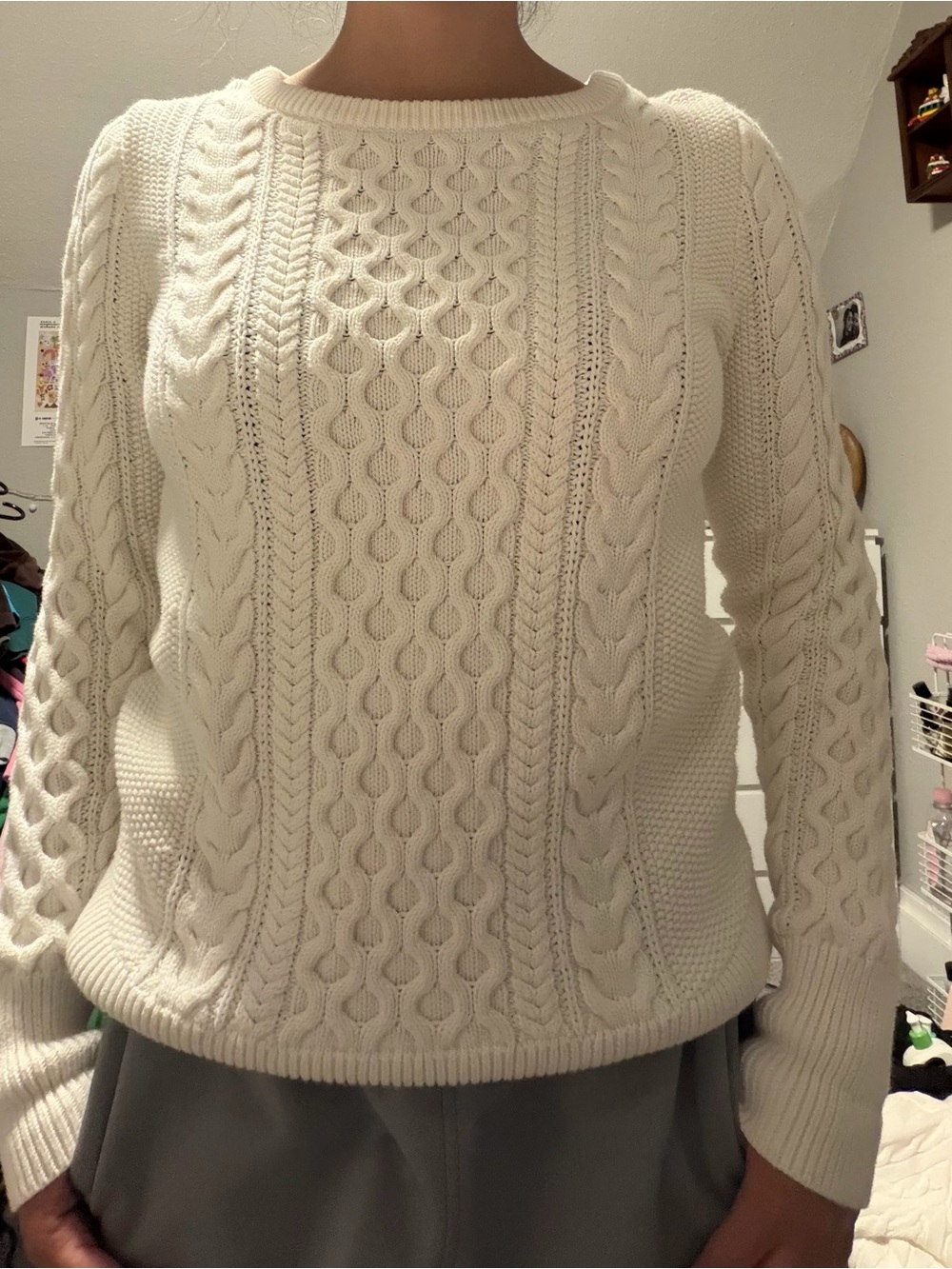Gap Cable Knit Crewneck Sweater
